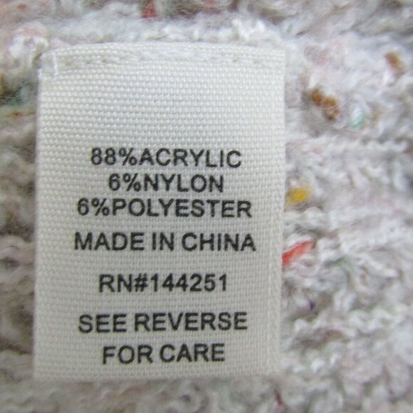 Moon & Madison M NWT Chunky Cowl Knit Confetti Cropped Minimalist Sweater Cozy - Picture 8 of 10